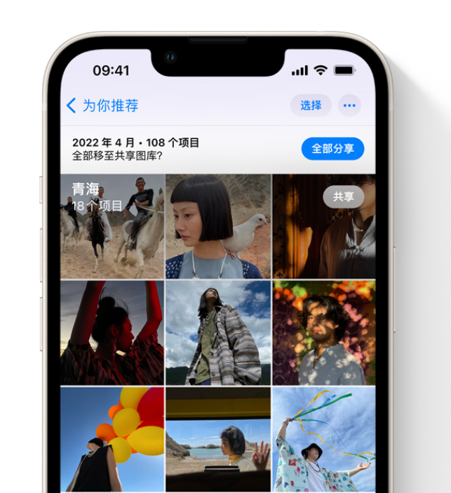 关岭苹果维修网点分享在 iPhone 上使用共享图库 