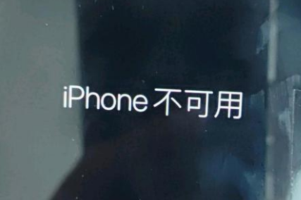 关岭苹果服务网点分享锁屏界面显示“iPhone 不可用”如何解决 